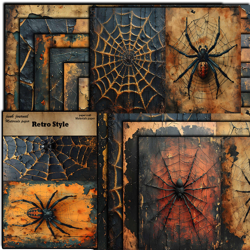 10pcs gothic spider paper pack(p26052206)