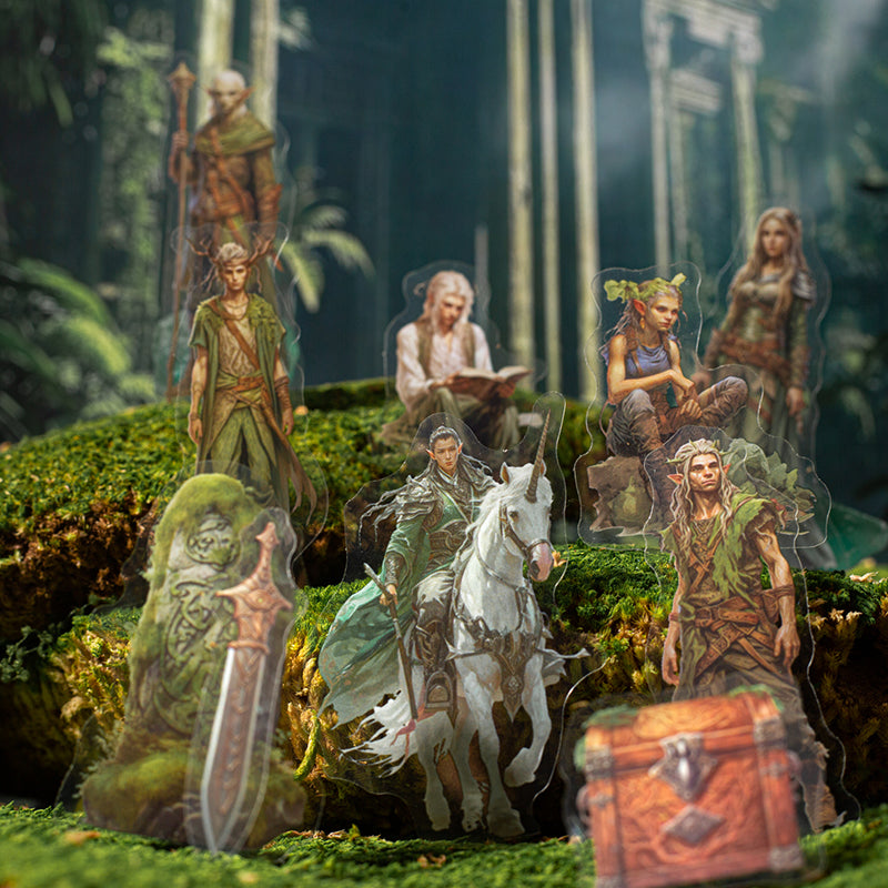 15pcs FANTASY professionals PET-sticker pack (S25062704)