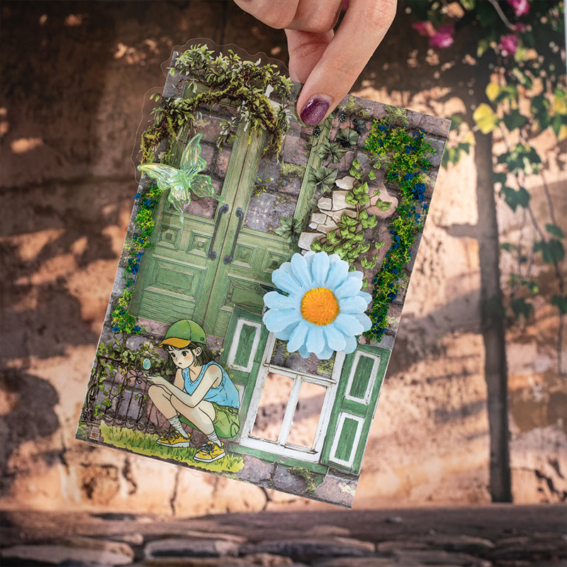 30pcs flower Wall sticker+paper pcak (P25080601)