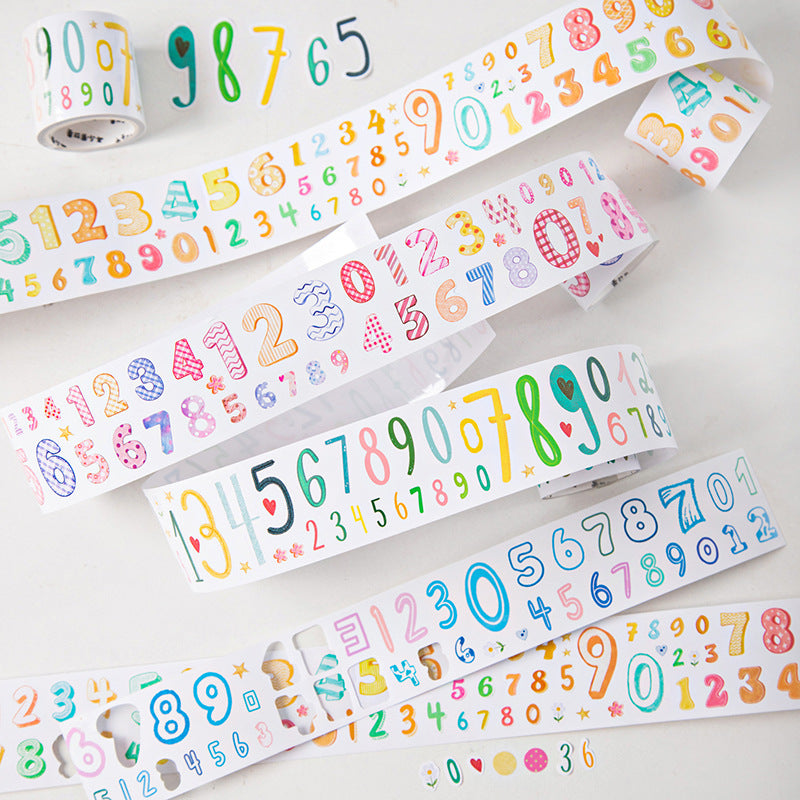 1 roll numbers pre-cut tape (T26040803)