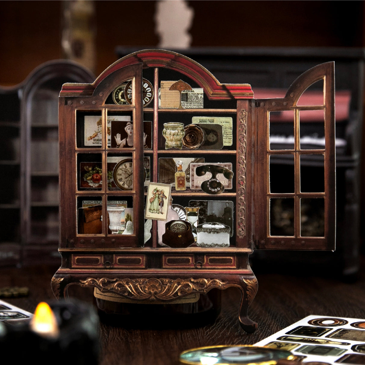 2 sheets gothic cabinet sticker pack(S26041603)