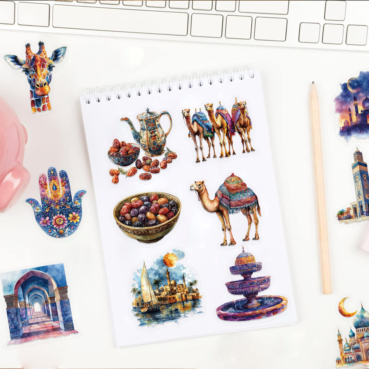 50pcs Arab sticker pack(S26060314)