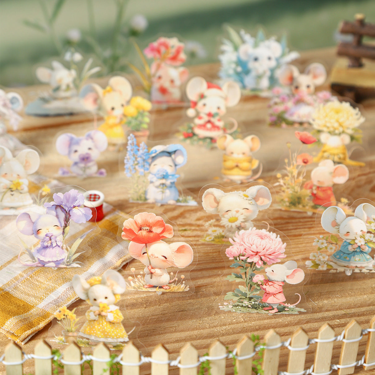 15pcs mouse zizi little dairy sticker pack (S25070804)