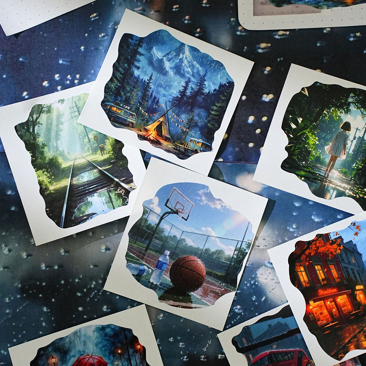 40pcs rainy sticker box (S25062002)