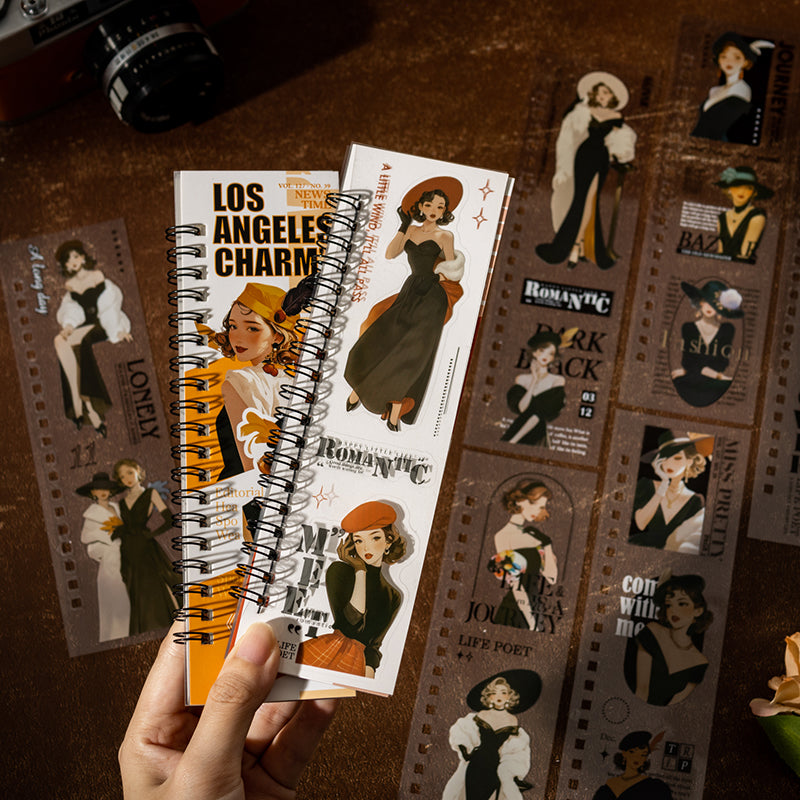 20pcs elegant lady PET-sticker book (TZB25102102)