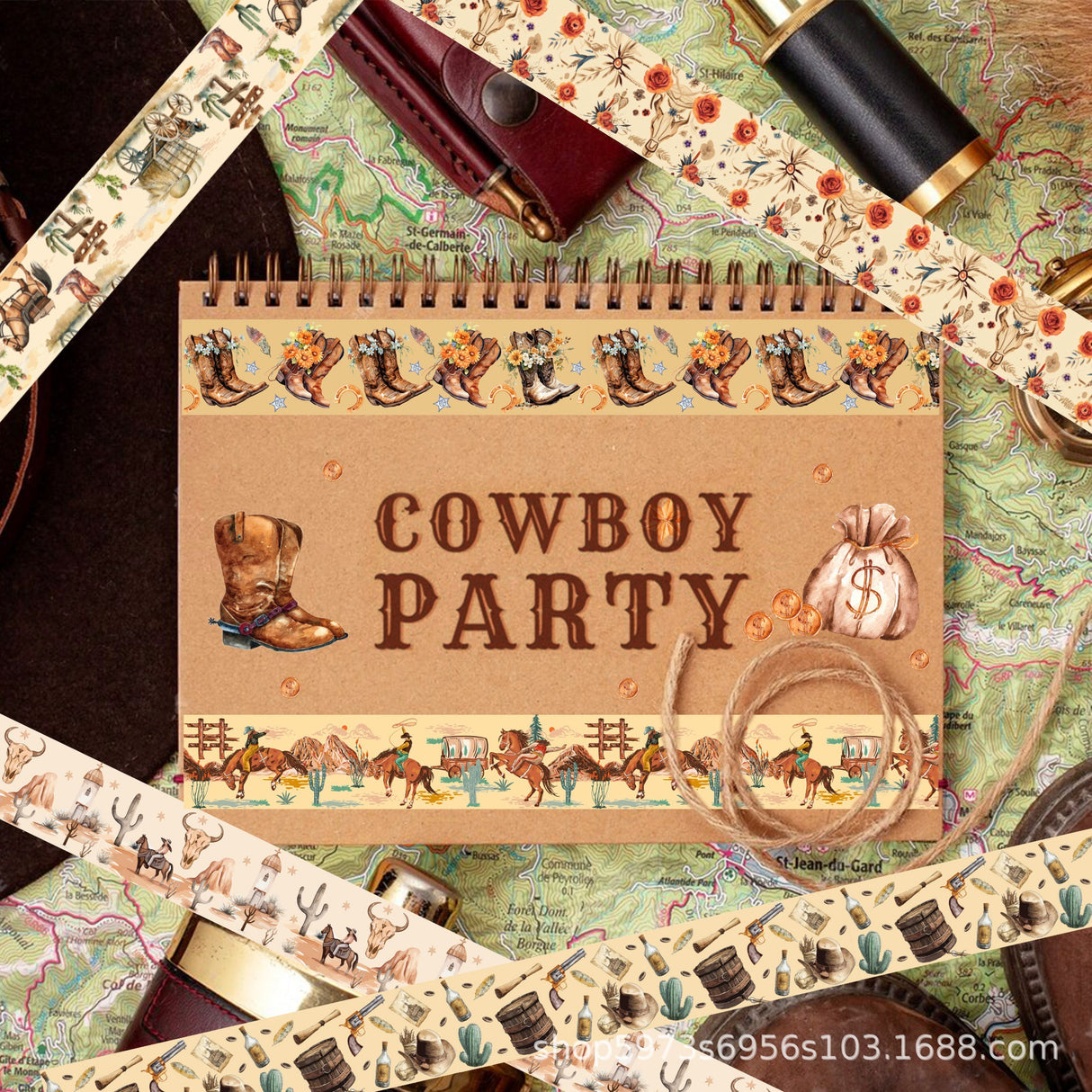 12rolls Cowboys washi-tape(T26033008)