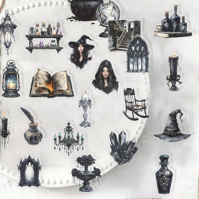 50pcs dark witch sticker pack (S25062104)