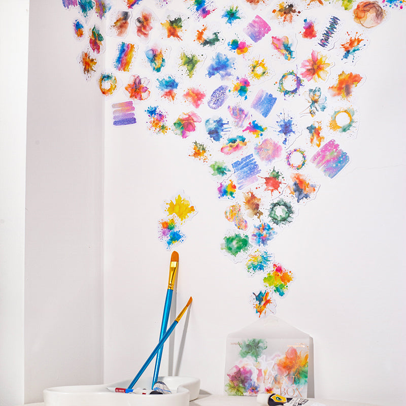 50pcs paint color sticker pack(S25071503)