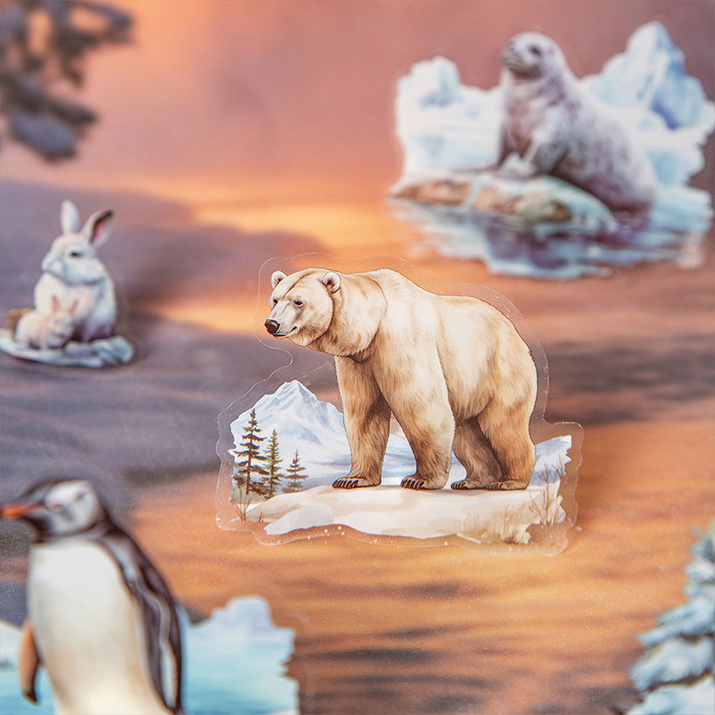 20sheets animal sticker book (S25051403)