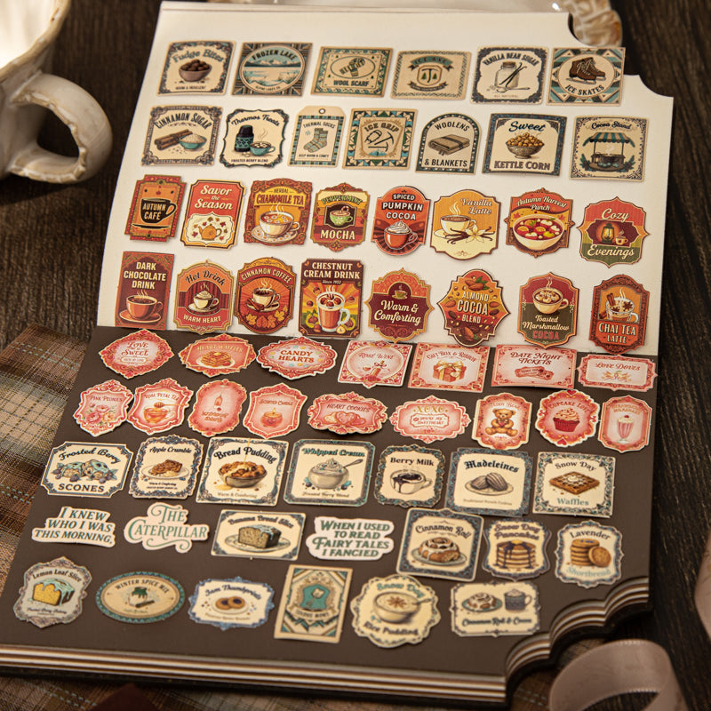 50pcs tea time sticker box(S26051408)