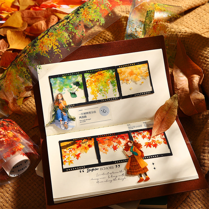 1 roll autumn leaf PET-tape (T25092408)