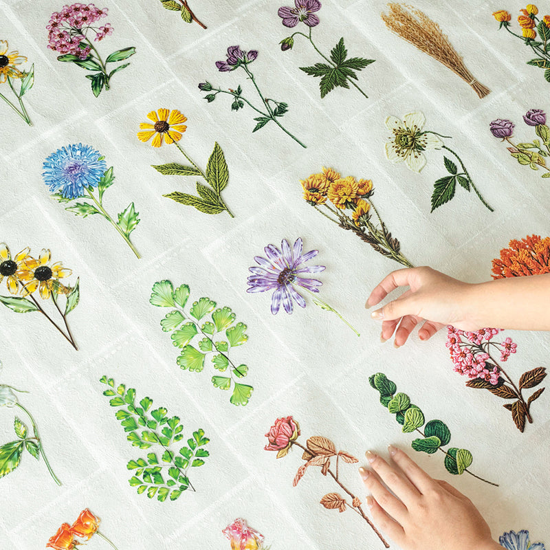 50pcs floral sticker book(TZB26082602)