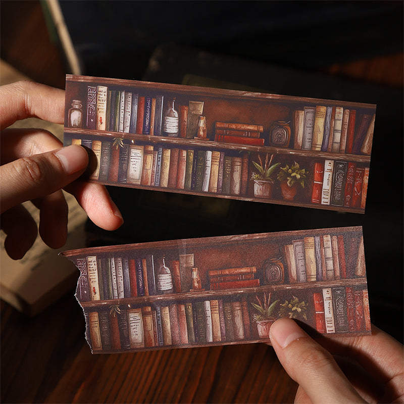 20sheets bookshelf PET+washi sticker book (TZB25081804)