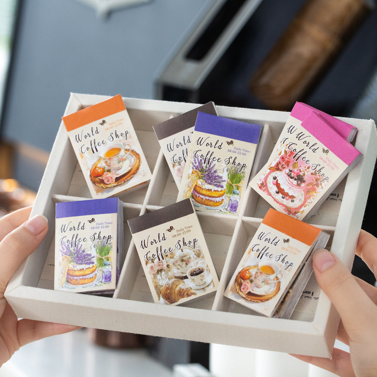 50pcs coffee shop mini sticker book (TZB25062801)