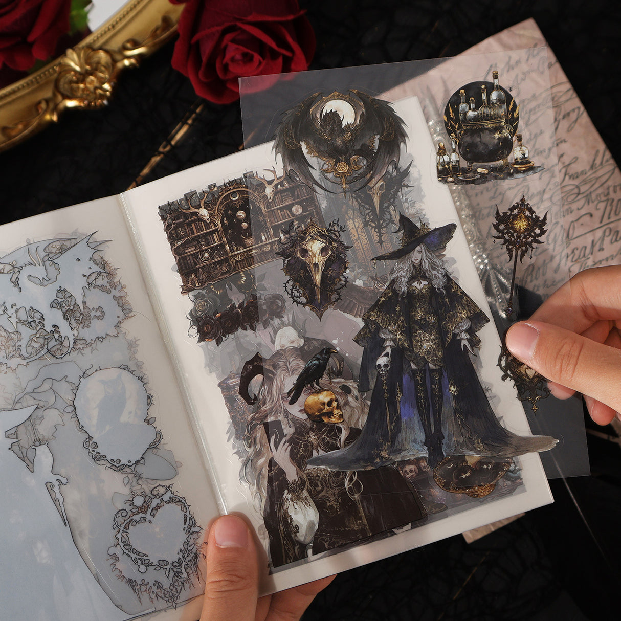 20pcs gothic PET-sticker book (TZB25090804)