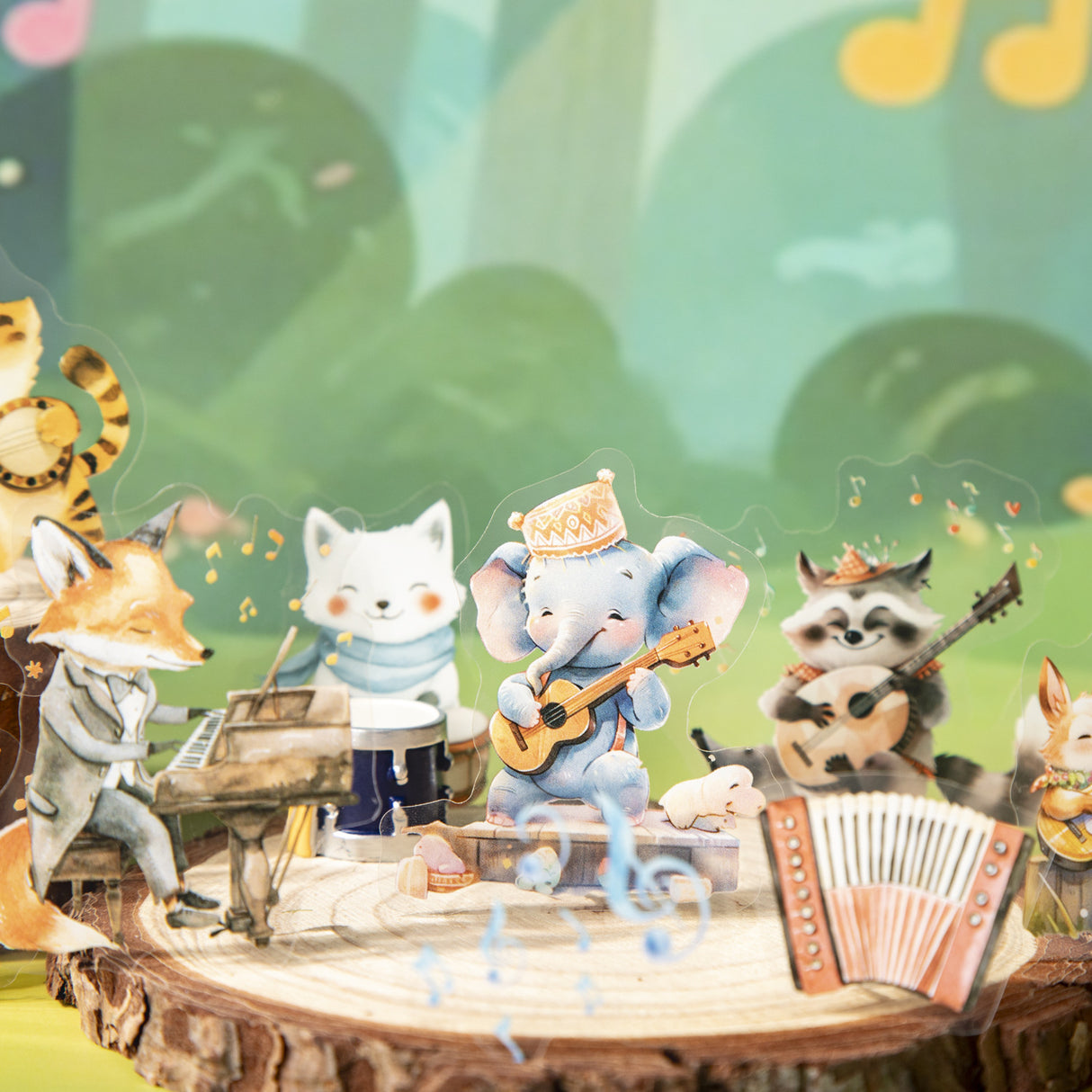 15pcs animal concert sticker pack (S25070806)