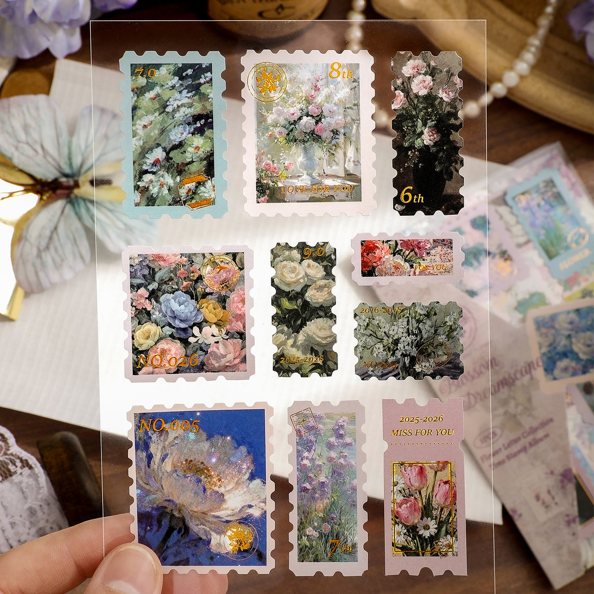 Vintage 3 sheets sticker