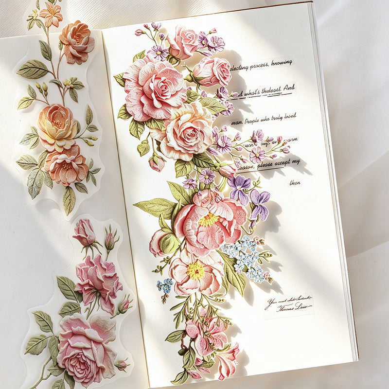 10pcs flower sticker pack(S26062302)