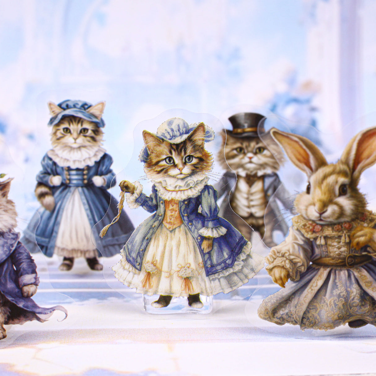 20pcs bunny cat PET-sticker pack (S25101613)