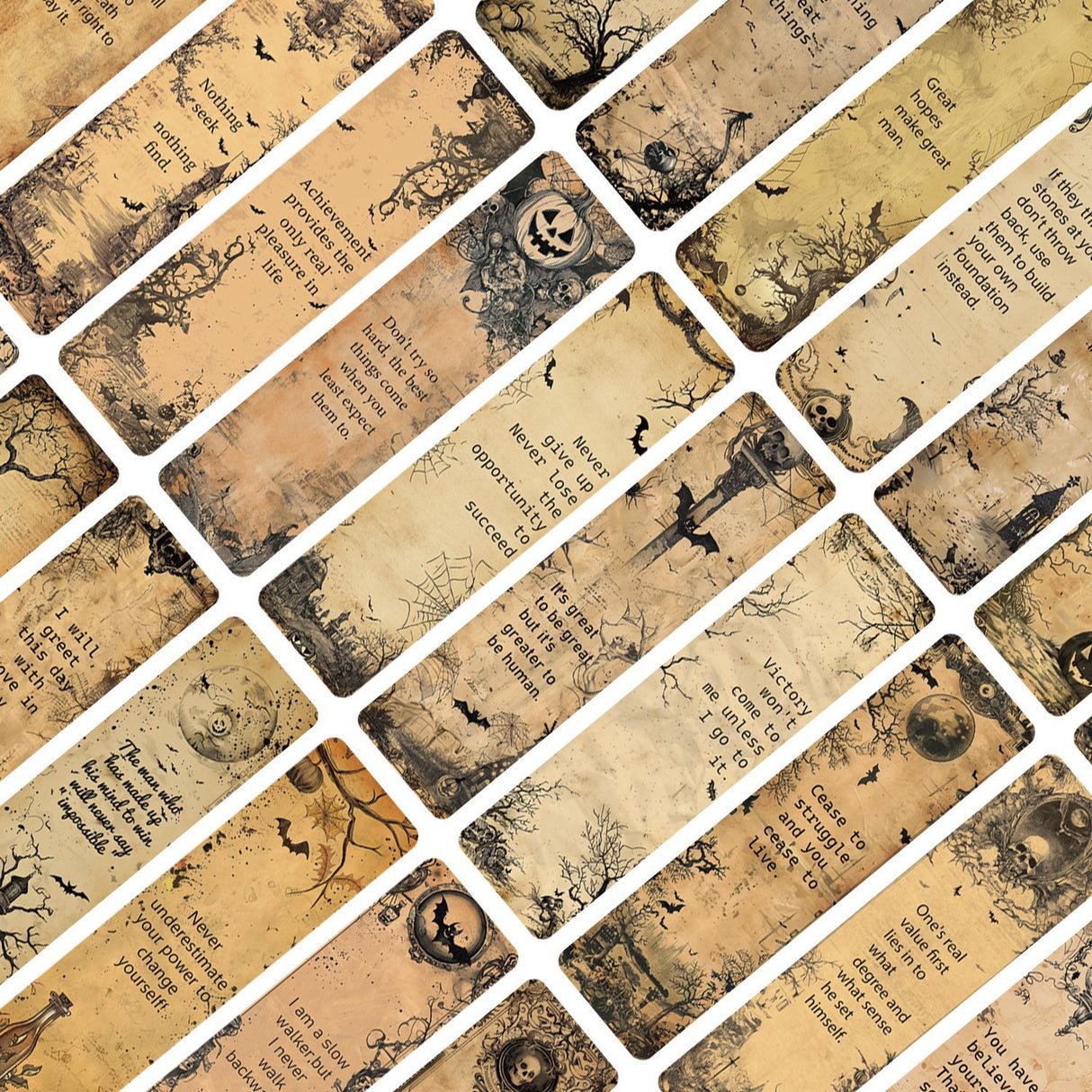 30pcs halloween bookmark card pack(P26061810)
