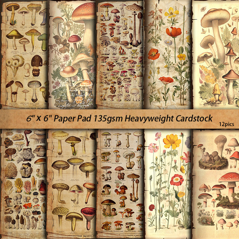 10pcs mushroom Lab paper pack (P26061705)