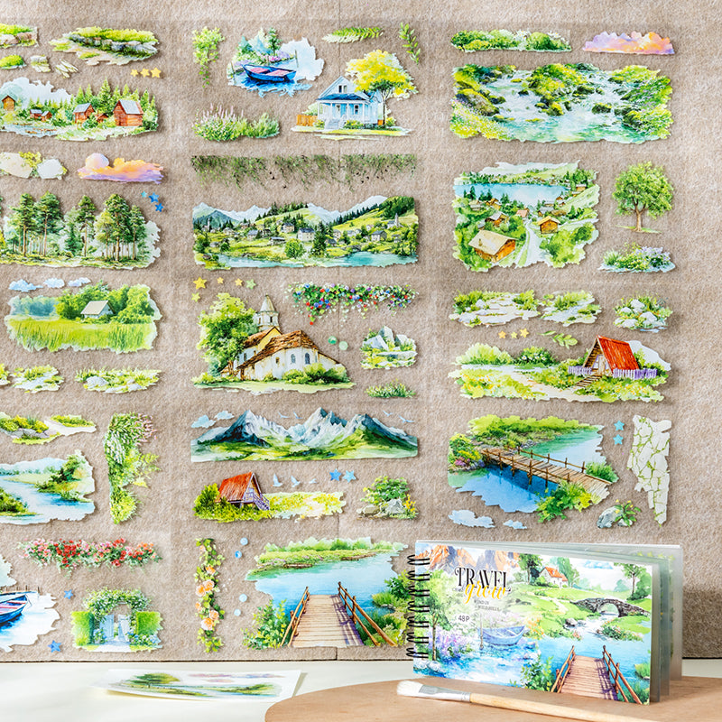 Landscape 48pages sticker book