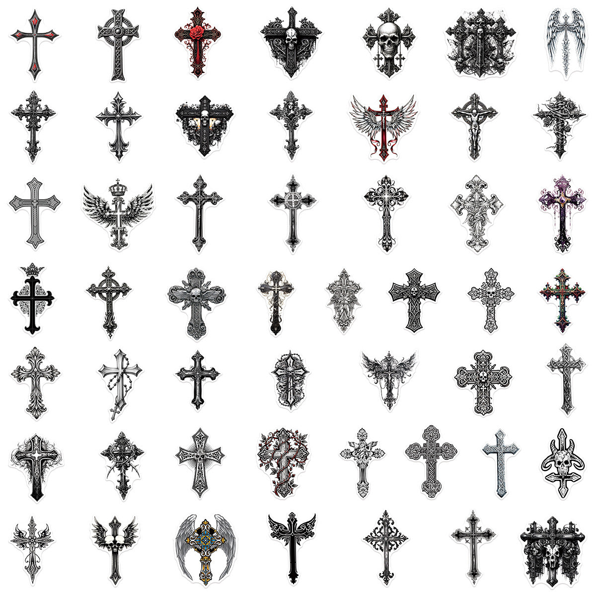 50pcs gothic sticker pack(S26061802)
