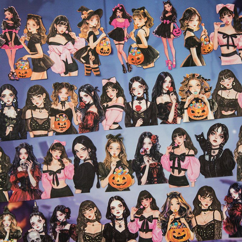 15pcs gothic party girl sticker pack (S25081902)