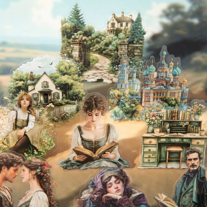 20pcs pride and prejudice sticker pack (S25090402)