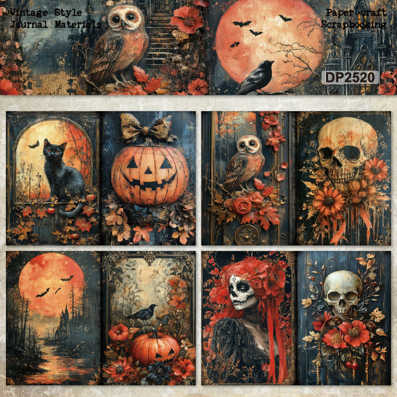 8pcs A5 size halloween paper pack (P25062008)