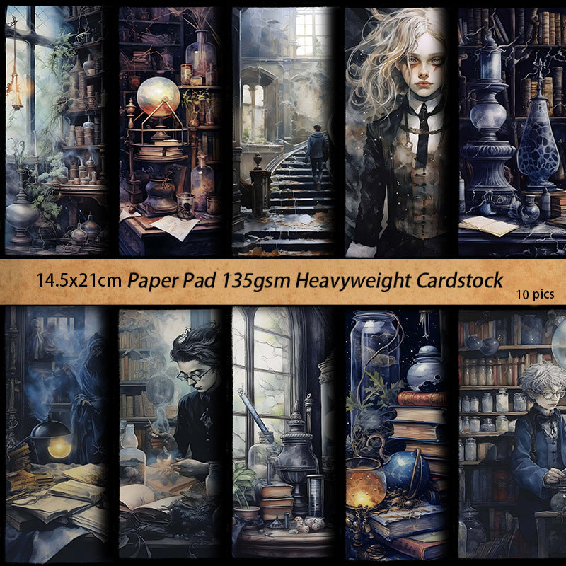 10pcs dark gothic Lab paper pack (P26061706)