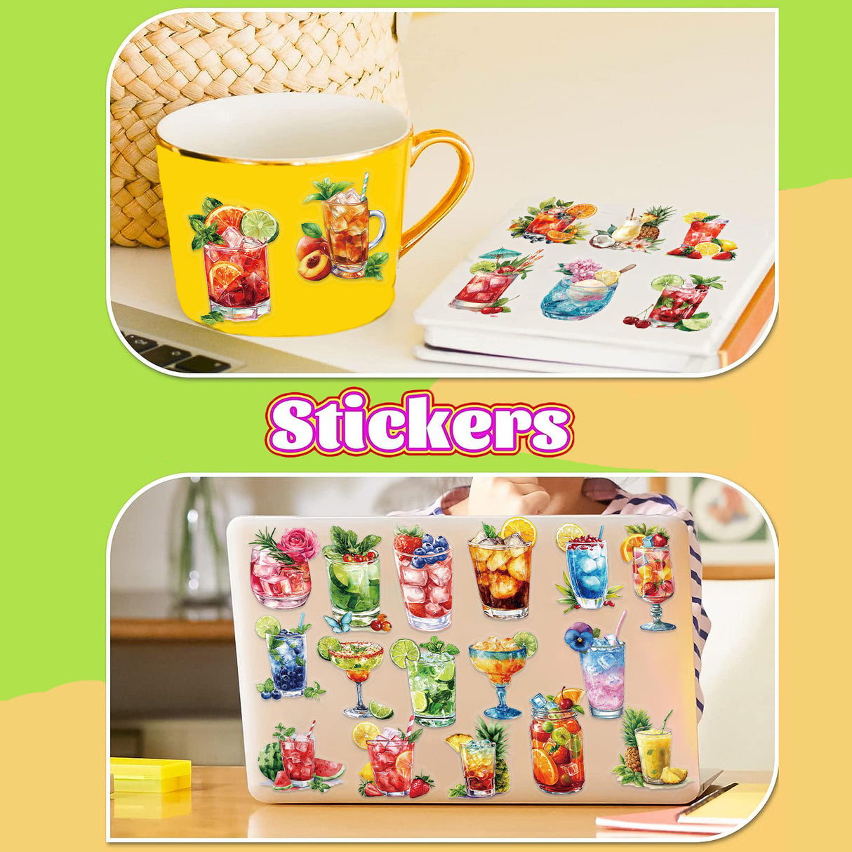 50pcs fruit drink sticker pack (S26041507)