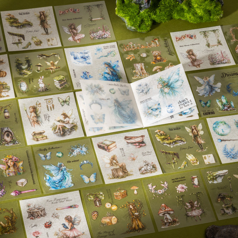 20sheets PET+washi sticker book(TZB25090102)