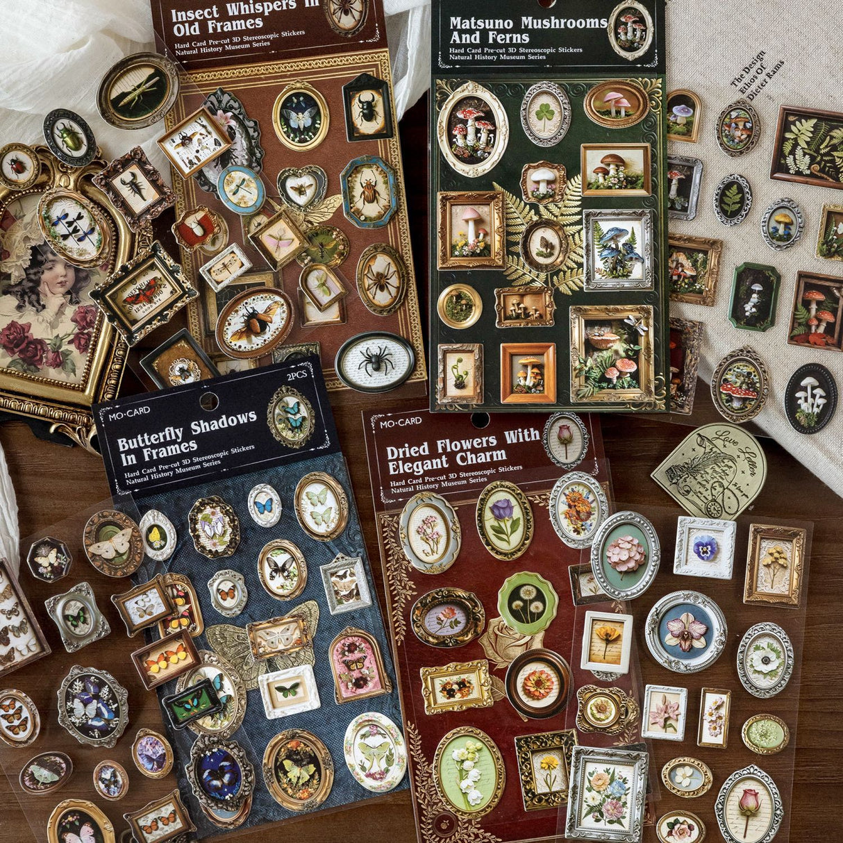 2pcs vintage card-sticker pack (S26051105)
