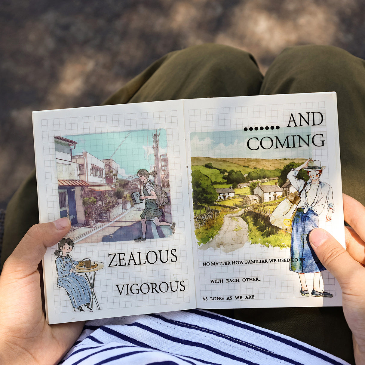 10pcs landscape PET-sticker pack (S25090803)