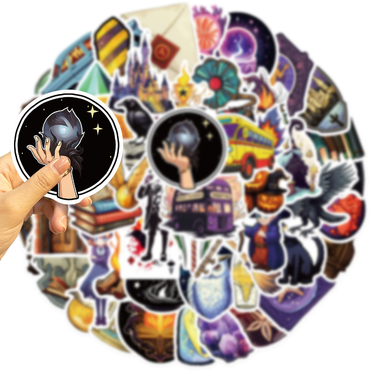 50pcs witch sticker pack (S25062102)