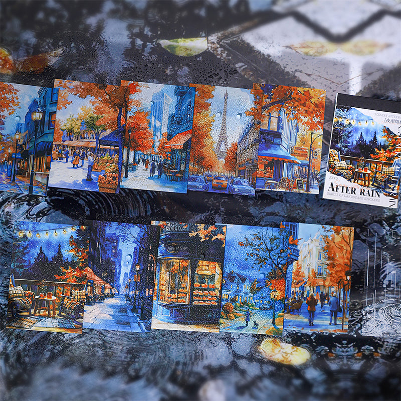 20pcs after rain PET-sticker book (TZB25072805)