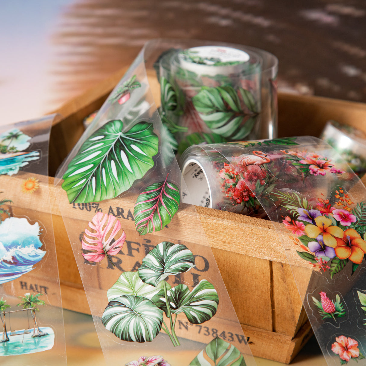 1 roll tropical landscape PET-tape (T25062802)