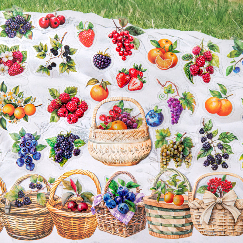15pcs basket fruit sticker pack (S25101609)