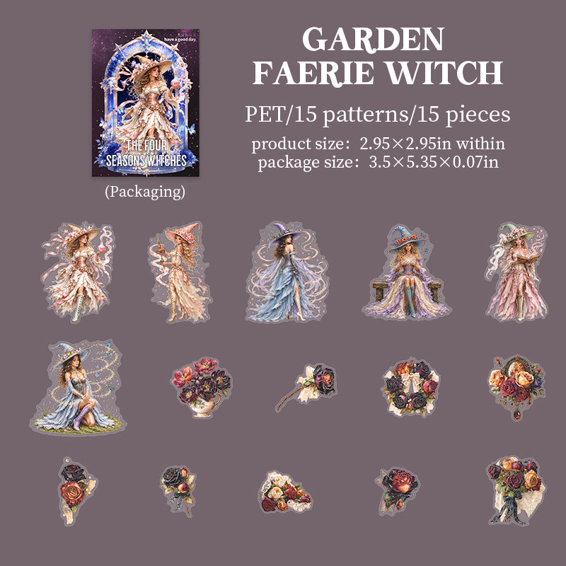 Witch sticker pack 15pcs