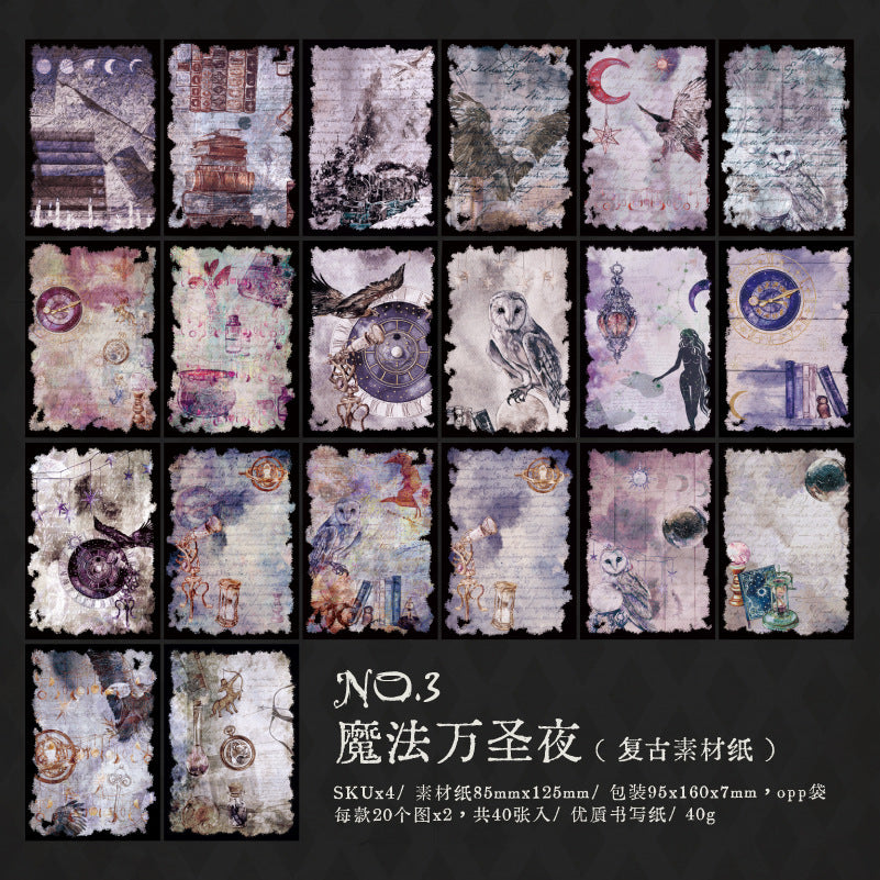 40pcs vintage/gothic paper pack(P26052704)