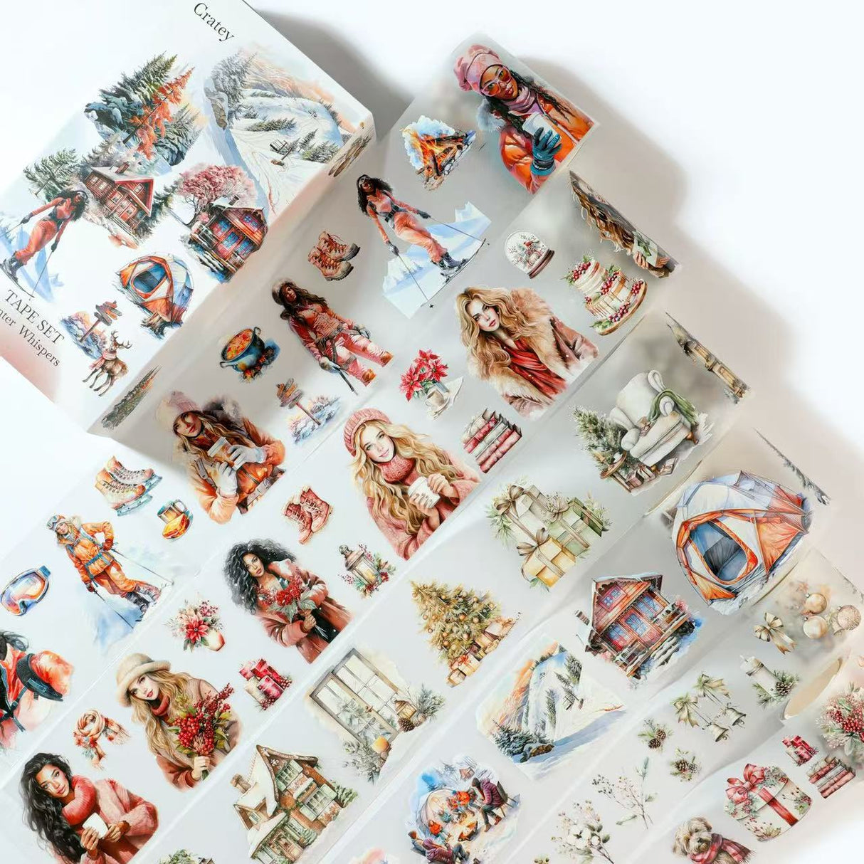 6pcs fall winter pre-cut tape set (T25051504)