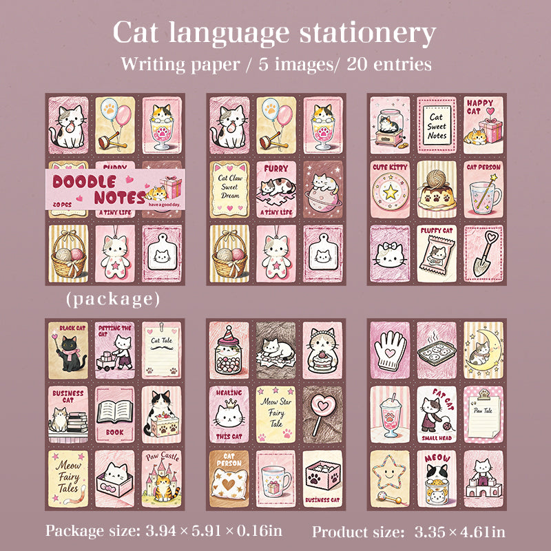 20sheets cute dailylife pre-cut sticker book(TZB26060304)