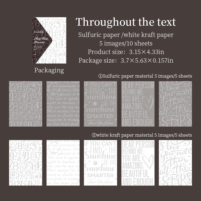 10sheets craft paper pack(P26042104)