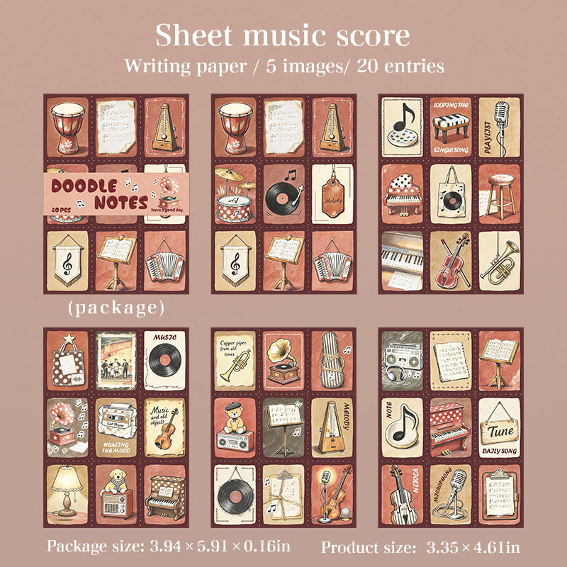 20sheets cute dailylife pre-cut sticker book(TZB26060304)
