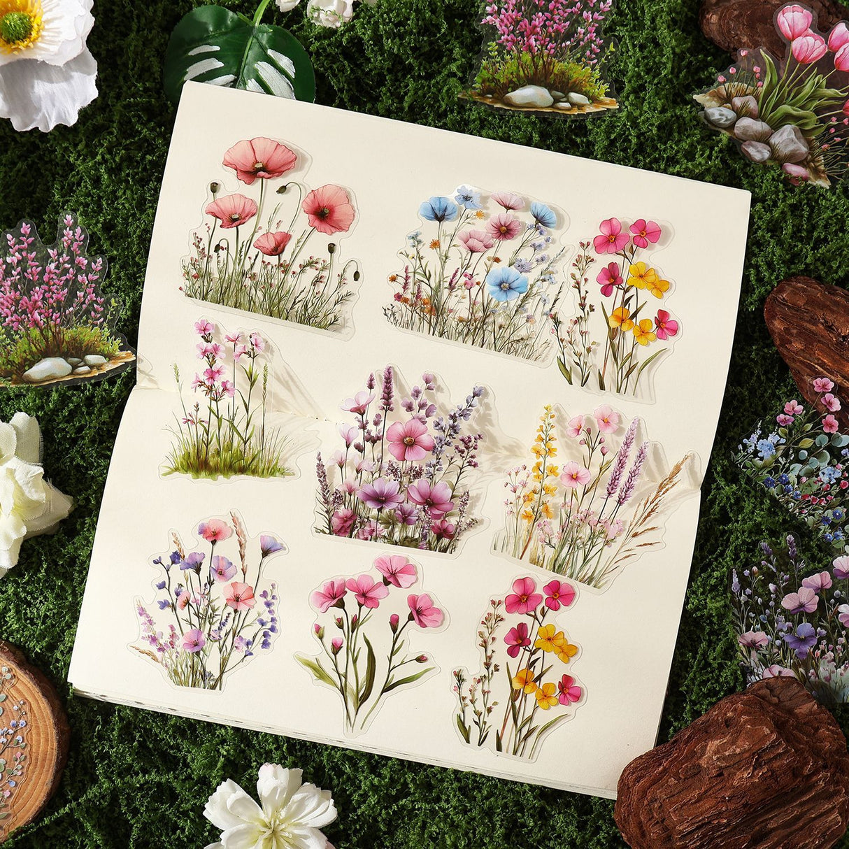 40pcs grass PET-sticker pack (S25091705)