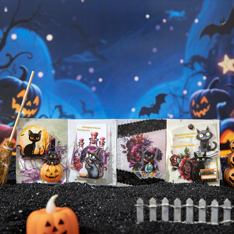 20pcs halloween cat sticker pack (S25080608)