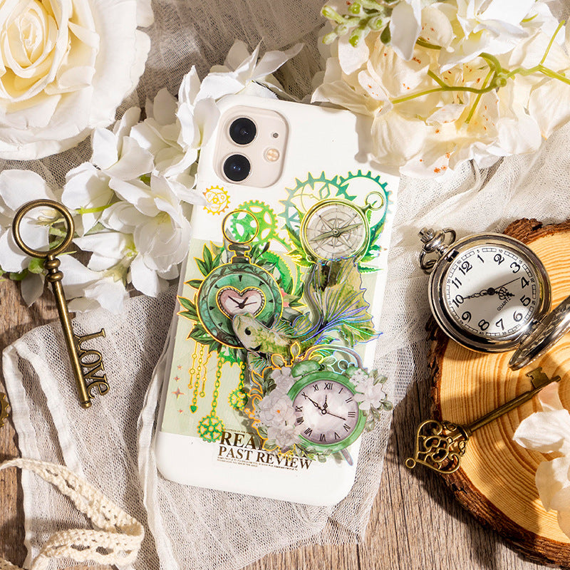 2 sheets pre-cut time gear sticker pack (S25071801)