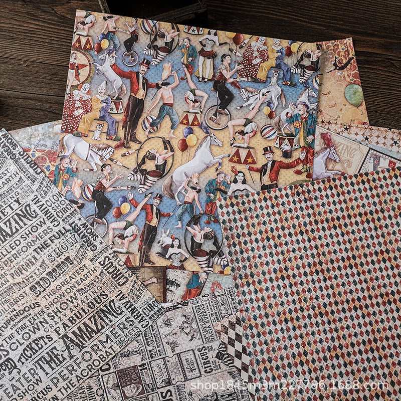 16pcs circus paper pack (P25100404)