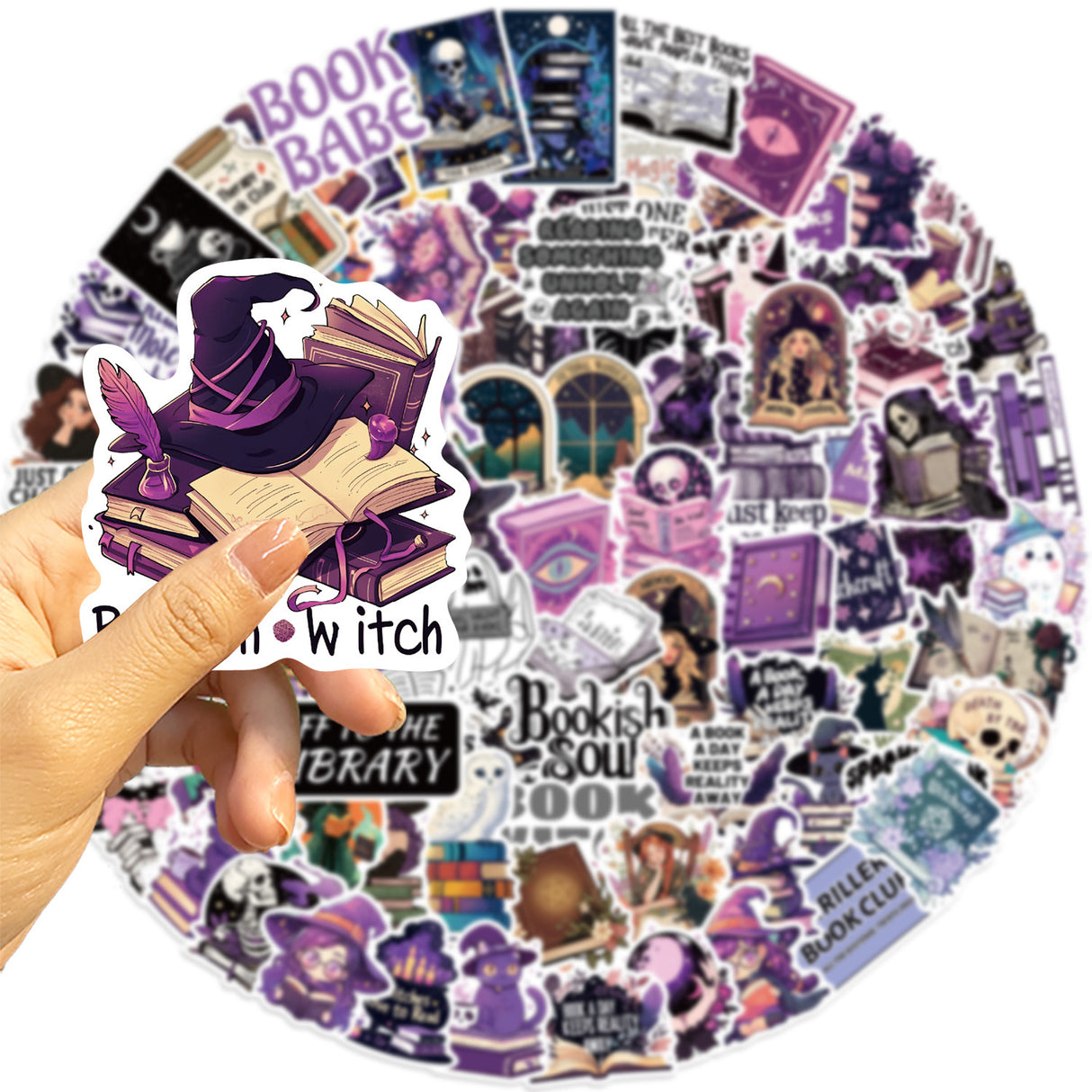 100pcs witch sticker pack(P26052605)